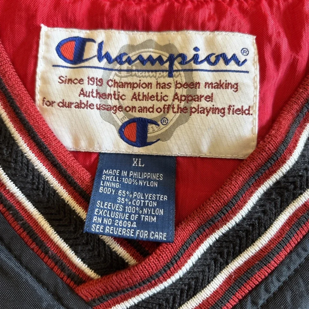 Vintage Champion XL NCAA 2001 Final Four Twin Cities Windbreaker Jacket Duke